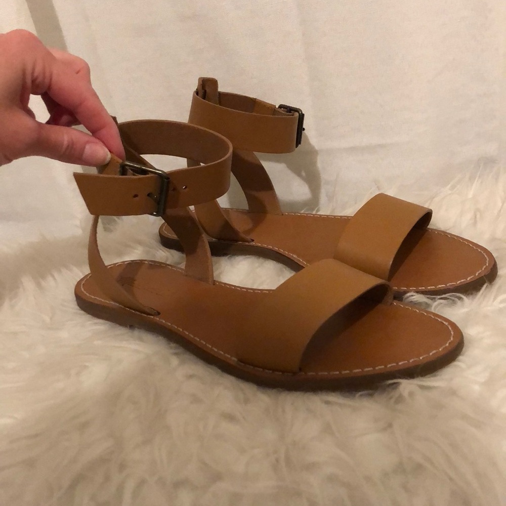 MADEWELL | NWOT Boardwalk brown leather sandals